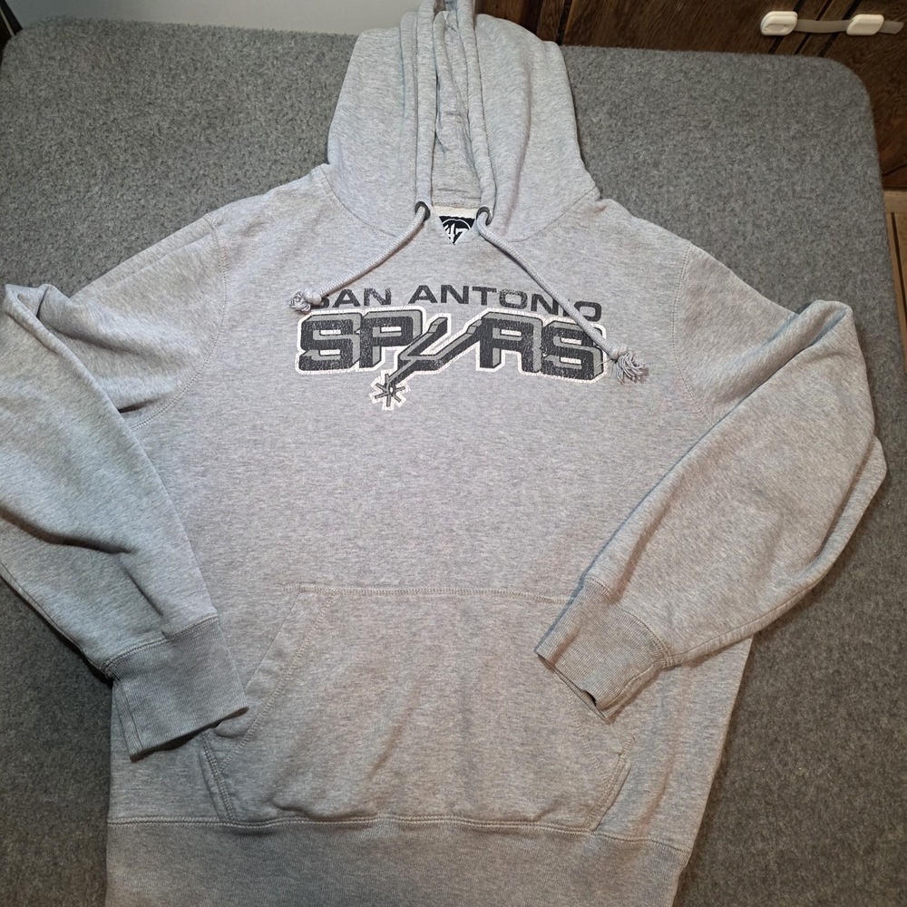 '47 Gray Santonio Spurs Pullover Hoodie Medium E2